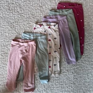 Lot of 6 H&M cotton leggings size 18 months
